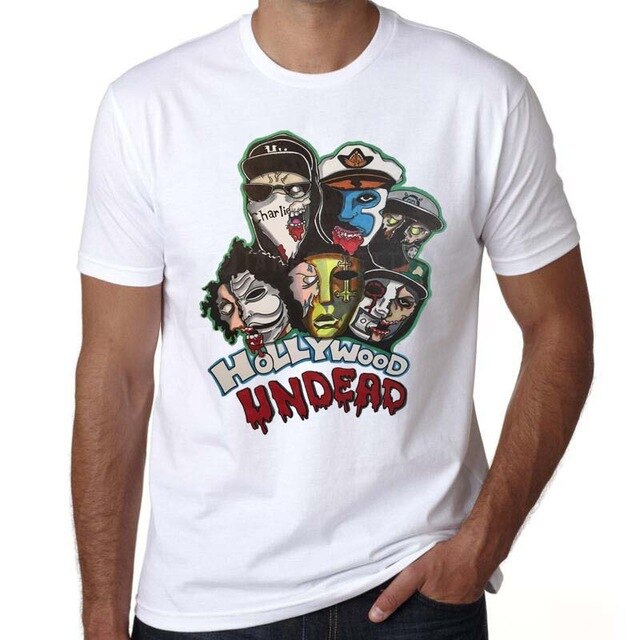 summer 2019 hollywood undead t shirt hip men male hop harajuku tshirt tee funny top t-shirt for streetwear clothing
