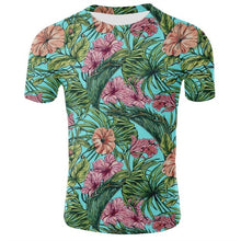 Load image into Gallery viewer, Men Hawaiian Summer Banana Leaf Printed Beach Sea Short Sleeves Tops For Male Summer Tshirt Top Clothing Tropical Holiday Style