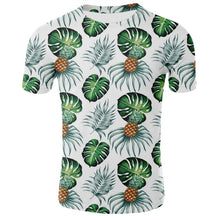 Load image into Gallery viewer, Men Hawaiian Summer Banana Leaf Printed Beach Sea Short Sleeves Tops For Male Summer Tshirt Top Clothing Tropical Holiday Style