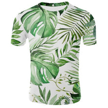 Load image into Gallery viewer, Men Hawaiian Summer Banana Leaf Printed Beach Sea Short Sleeves Tops For Male Summer Tshirt Top Clothing Tropical Holiday Style