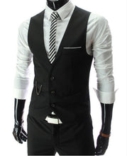 Load image into Gallery viewer, Men&#39;s Formal Vest for Men Slim Fit Mens Suit Vests Male Waistcoat Gilet Dress Casual Sleeveless Business gray Jacket Waistcoat