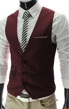 Load image into Gallery viewer, Men&#39;s Formal Vest for Men Slim Fit Mens Suit Vests Male Waistcoat Gilet Dress Casual Sleeveless Business gray Jacket Waistcoat