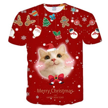 Load image into Gallery viewer, 2019 new t shirt men Fashion Christmas T-shirts Men Funny Santa Printed Tshirts Casual 3d T shirt Snowman Party Tshirt tops tees