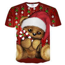 Load image into Gallery viewer, 2019 new t shirt men Fashion Christmas T-shirts Men Funny Santa Printed Tshirts Casual 3d T shirt Snowman Party Tshirt tops tees