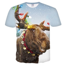 Load image into Gallery viewer, 2019 new t shirt men Fashion Christmas T-shirts Men Funny Santa Printed Tshirts Casual 3d T shirt Snowman Party Tshirt tops tees
