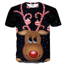 Load image into Gallery viewer, 2019 new t shirt men Fashion Christmas T-shirts Men Funny Santa Printed Tshirts Casual 3d T shirt Snowman Party Tshirt tops tees