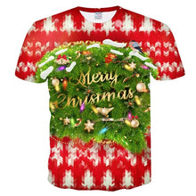 Load image into Gallery viewer, 2019 new t shirt men Fashion Christmas T-shirts Men Funny Santa Printed Tshirts Casual 3d T shirt Snowman Party Tshirt tops tees