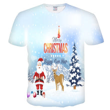 Load image into Gallery viewer, 2019 new t shirt men Fashion Christmas T-shirts Men Funny Santa Printed Tshirts Casual 3d T shirt Snowman Party Tshirt tops tees