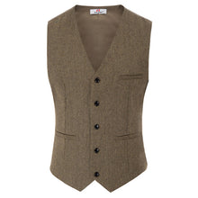 Load image into Gallery viewer, With pocket Vest Slim fit Waistcoat Sleeveless Casual Blazer Office Business Single breasted Fashion