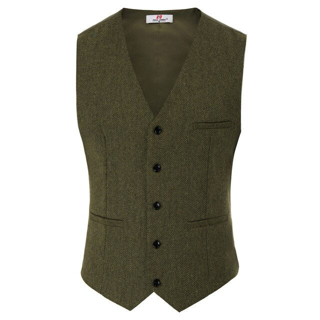 With pocket Vest Slim fit Waistcoat Sleeveless Casual Blazer Office Business Single breasted Fashion