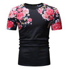 Load image into Gallery viewer, Summer Beautiful Flowers Printed T-shirt For Men/Women Harajuku Floral Short Sleeve Tee Shirt Homme Streetwear Camiseta Hombre