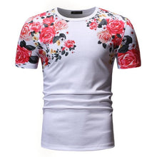 Load image into Gallery viewer, Summer Beautiful Flowers Printed T-shirt For Men/Women Harajuku Floral Short Sleeve Tee Shirt Homme Streetwear Camiseta Hombre